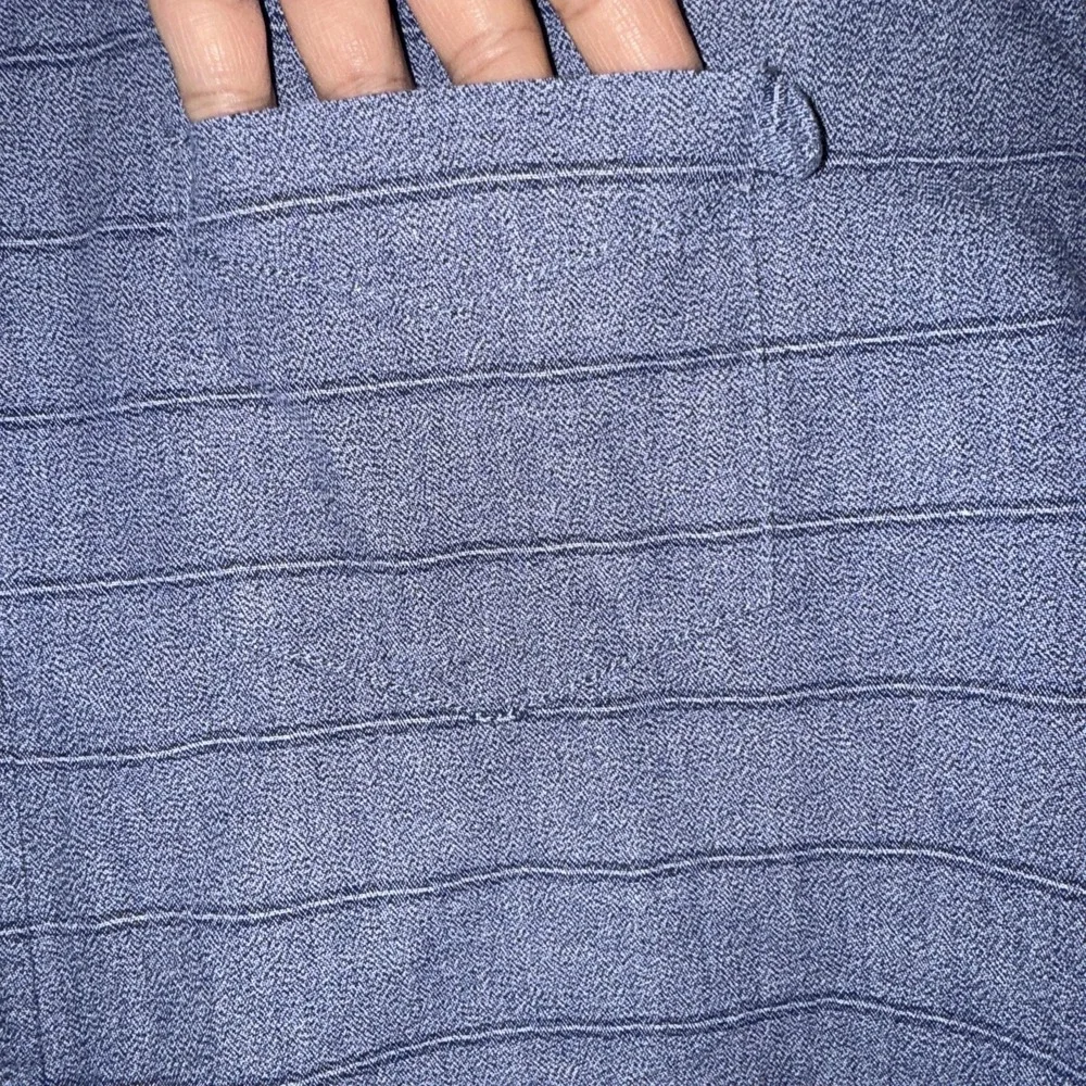 Life After‎ Denim Men's Button Down Cotton Short Sleeve Blue Striped Pocket 2XL